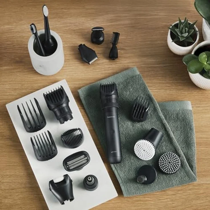 Panasonic HAARSCHNEIDERSET PROFFESIONAL (ER-CHC1-A301), Multishape Haarschneideaufsatz mit japanischer Klingentechnologie, 15 Längeneinstellungen – Bild 8