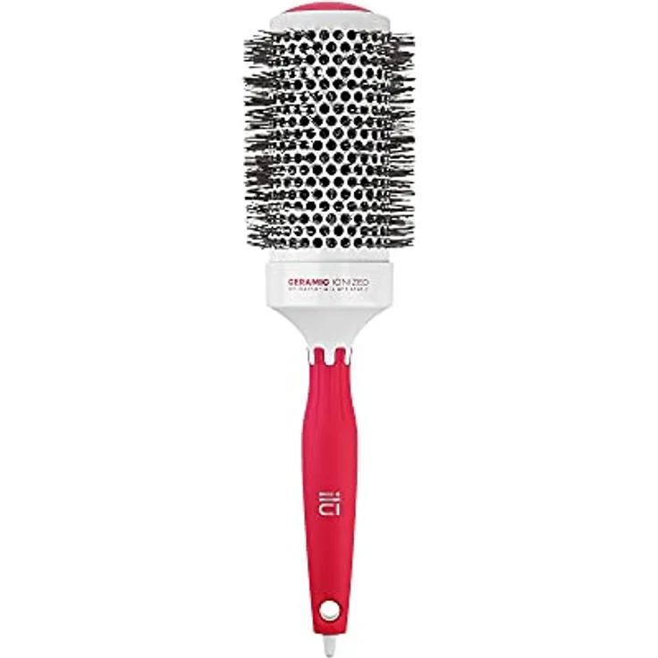 TB TOOLS FOR BEAUTY ILU I’ll be Hair For You Styling Rund Haarbürste zum Styling und Föhnen von Lange Haare, mit Spitze und Keramikbeschichtung, Geschenkidee, Rot (53 mm)