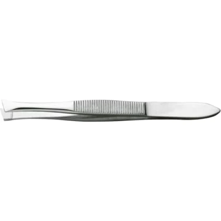 WERO Haarpinzette, schräg, rostfrei, 8,0 cm – Bild 1