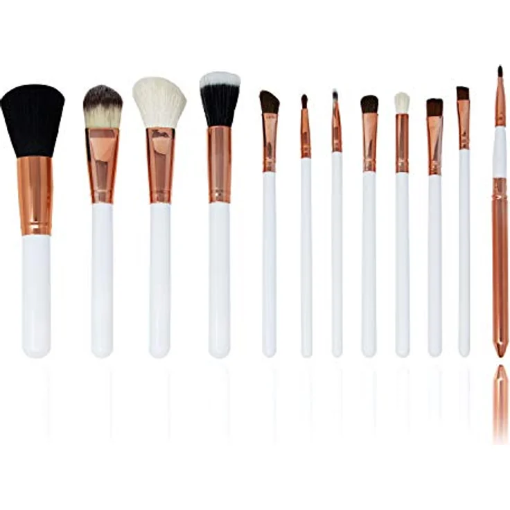 Zoë Ayla Makeup Brush Set 12 Piece Pinselset mit Etui, für verschiedene Make-up-Varianten, vegan, mit Etui – Bild 3