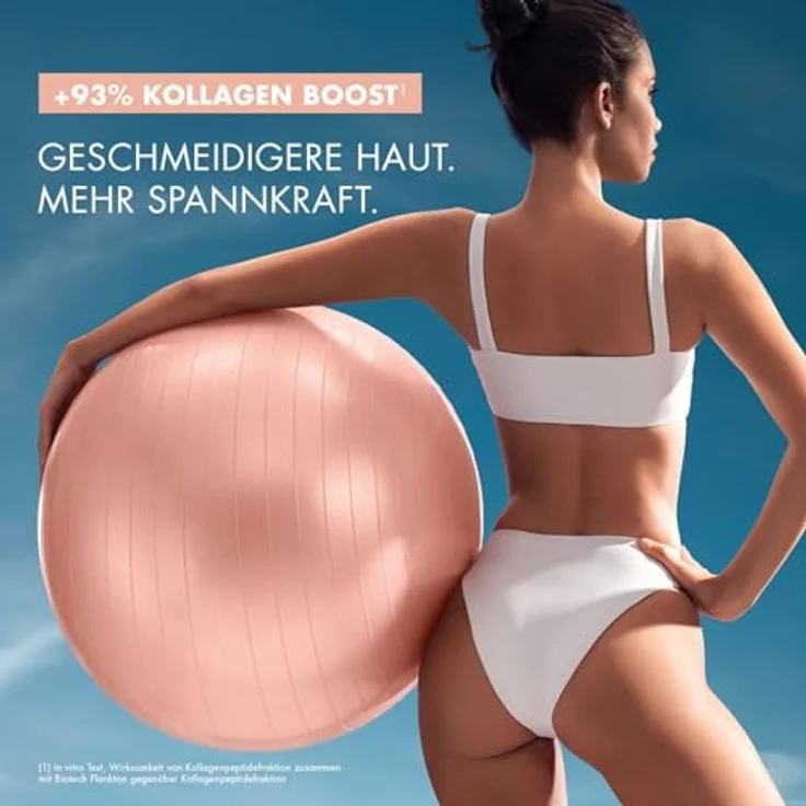 Biotherm Collagen Fit Körpermilch mit Biotech Plankton™, Kollagen-Peptid-Fraktion & Koffein, 400ml - für straffere Haut mit 48H Feuchtigkeit und einem goldenen Glow – Bild 2
