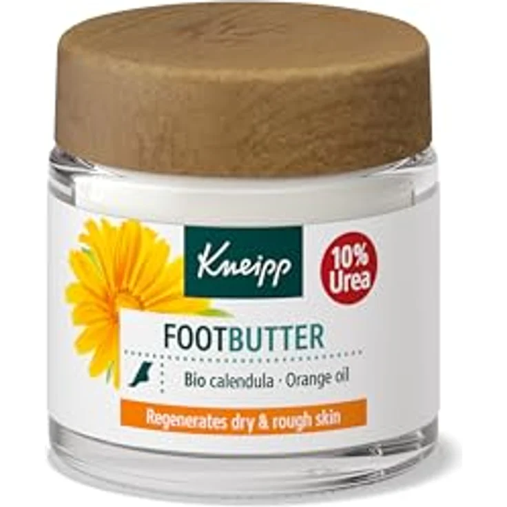 Kneipp Fußball-Eimer, Fußpflege mit Urea, Panthenol, Vitamin E und Ringelblume, feuchtigkeitsspendend, desodorierend, plastikfrei, 100 ml, Orangenduft – Bild 1