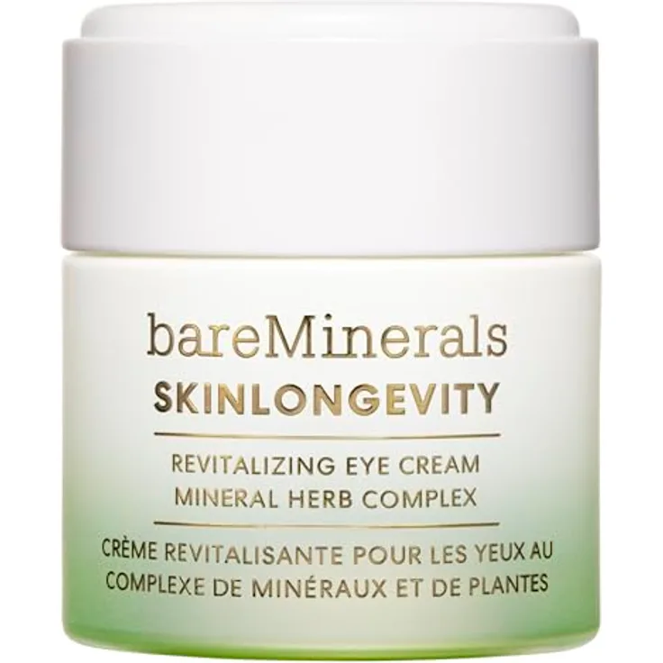 bareMinerals Revitalizing Eye Cream, feuchtigkeitsspendende Augencreme zur Reduzierung von feinen Linien und Fältchen, 15 g