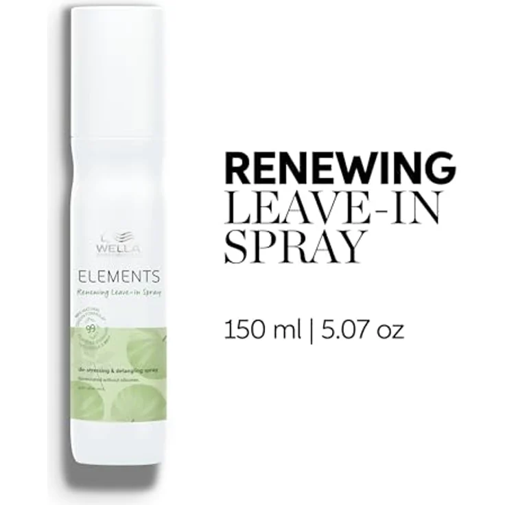 Wella Elements 2021 Renewing Leave-In Spray, 150 ml, pflegendes Haarstyling-Produkt mit einfacher Anwendung – Bild 2