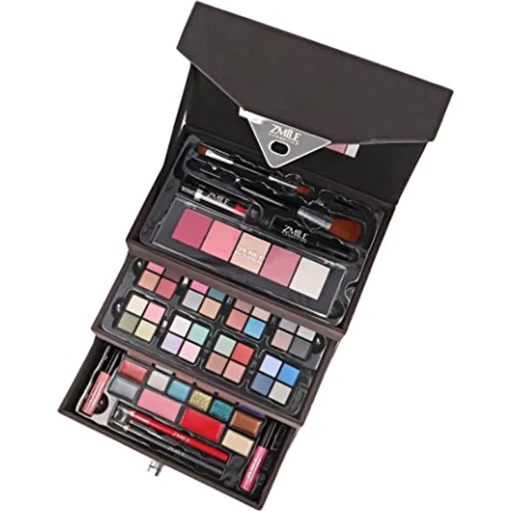 ZMILE Cosmetics Kosmetik-Koffer 'Beauty Case Velvety' (dark grey) Limited Edition - Vegane Kosmetik