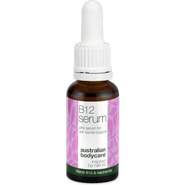 Australian Bodycare B12 Pink Serum, Aufhellendes Anti-Falten-Serum zur Kräftigung der Hautbarriere, 30 ml