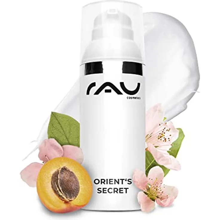 RAU Cosmetics Anti-Aging Creme Orient's Secret – Feuchtigkeitspflege mit Perlenextrakt, Hyaluronsäure & Vitamin E, 50 ml, für trockene & reife Haut