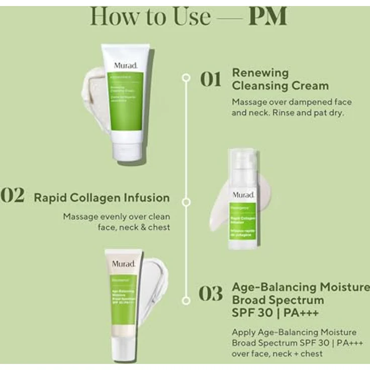 Murad Rapid Collagen Infusion – Resurgence Anti-Aging für Gesicht – Hautglättende Creme, 30 ml, natürliche Inhaltsstoffe, revitalisierend und feuchtigkeitsspendend – Bild 5