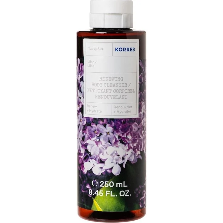 KORRES LILAC Revitalisierendes Duschgel, 250 ml mit Aloe-Extrakt und floralem Duft