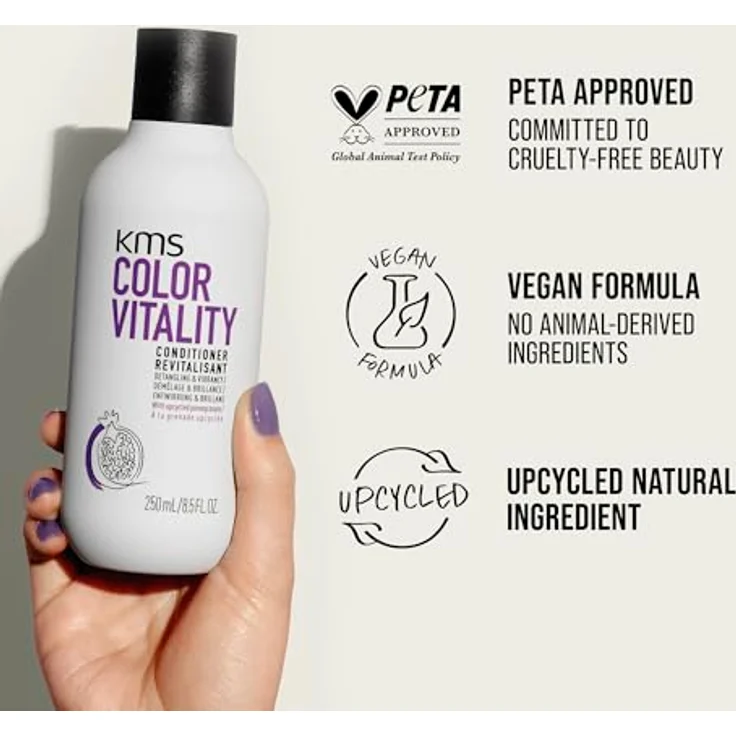 KMS ColorVitality Conditioner 750ml, schützt Farbe vor Verblassen, erleichtert Entwirren bis zu 4x – Bild 5