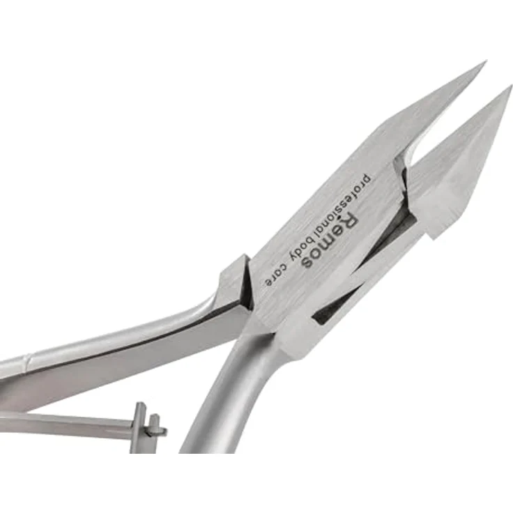 REMOS Eckenzange 10 cm, rostfreier Edelstahl für eingewachsene Zehennägel, präzise Spitzen, nachschleifbar, lange Lebensdauer – Bild 2