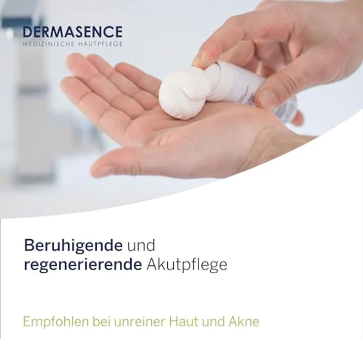 DERMASENCE Seborra Zink-Repairschaum, 50 ml - Beruhigender Schaum zur Akutpflege bei starken Reizungen und Entzündungen z.B bei Akne, nach ästhetischen Behandlungen - Regeneriert die Haut - mit Zink – Bild 3