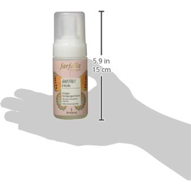farfalla Grapefruit Reinigungsschaum - 120ml - Vitalisierende Hautpflege mit Aloe Vera & Vitamin C – Bild 3