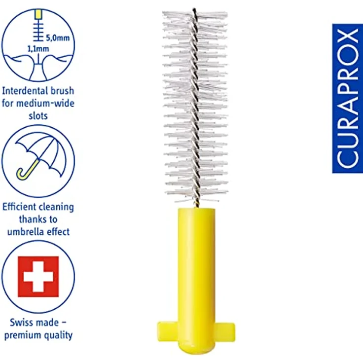 Curaprox Curaprox Cps 09 Prime Refill Interdentalbürsten, gelb, für saubere & gesunde Zähne – Bild 3