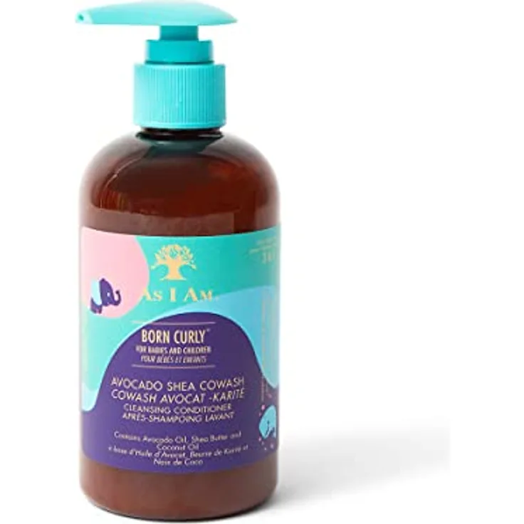As I Am Born Curly Avocado Shea Co-Wash 240 ml (Kinder & Babys), Creme, Einheitsgröße