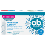 o.b. ProComfort Tampons Mini, mit Dynamic Fit Technologie und SilkTouch Oberfläche, gynäkologisch getestet, 100% pflanzlich basierter Tamponkern