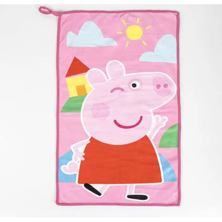Peppa Pig Peppa Wutz Hygieneset, Kulturbeutel mit Handtuch und Haarbürste für kleine Abenteurer, blau – Bild 3