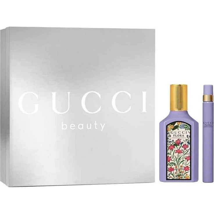 Gucci Flora Magnolia, Eau de Parfum Set 50 ml + 10 ml, Damenduft mit Magnolie und Zitrusnoten