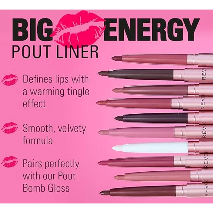 Revolution Pout Bomb Plumping Lip Liner Glaze, aufpolsternder Clear Lipliner in Chauffeur Nude, 0,2 g – Bild 3