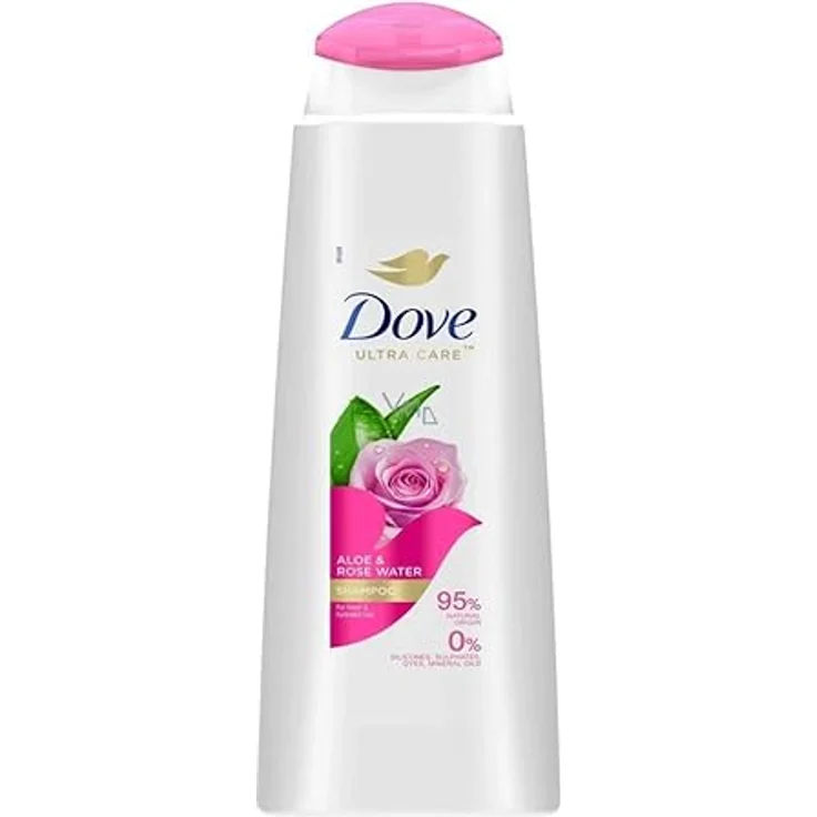 Dove Shampoo Ultra Care Aloe Vera & Rosenwasser 6er Pack, 400ml – Bild 1