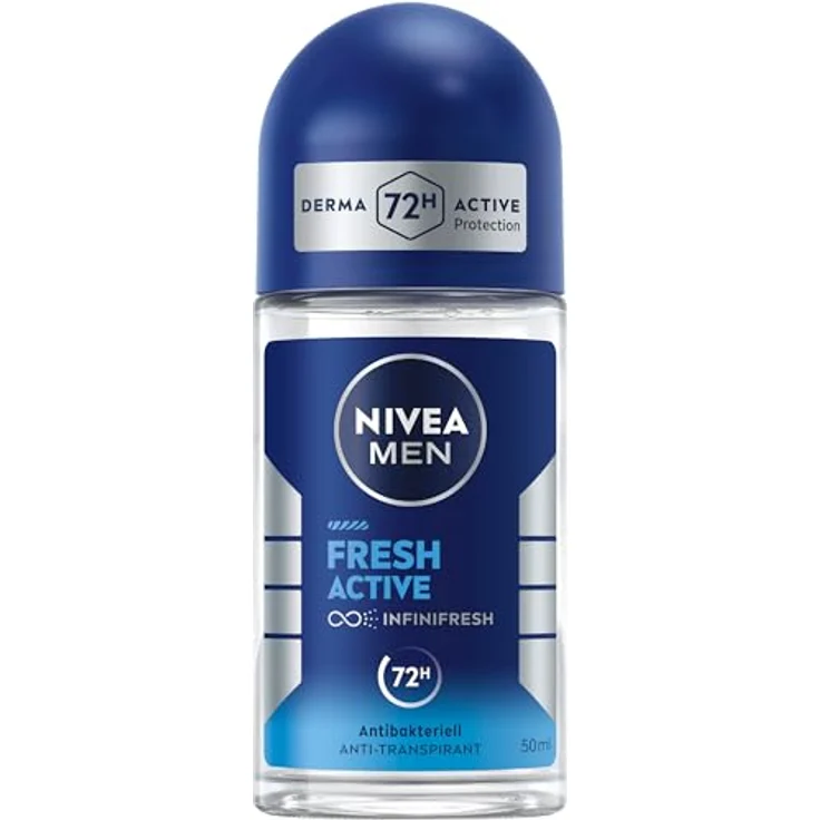 NIVEA MEN FRESH ACTIVE Deo-Roller, 50 ml mit 72 Stunden Schutz und frischem Duft – Bild 1