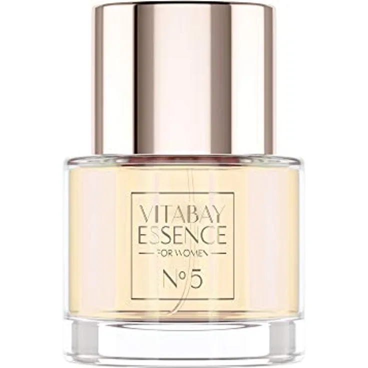 Vitabay Essence No.5 - Eau de Parfum für Damen 50ml - Elegantes Parfüm mit 10% Parfümöl - Bitterorange & Jasmin - Damen Parfüm Women - Bitterorange & Jasmin