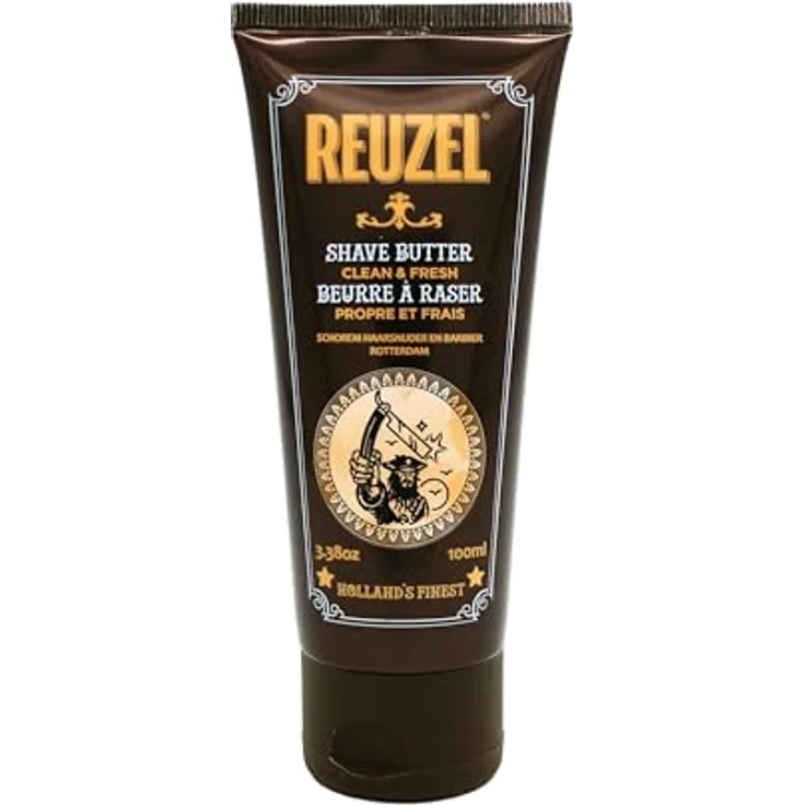 Reuzel Clean & Fresh Rasierbutter, Feuchtigkeitsspendende Rasur mit Ultragleitender Klarer Formel, 100 ml – Bild 1
