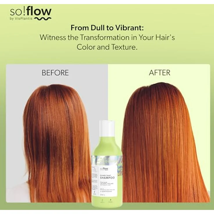 SO!FLOW Humectant Shampoo für Low Porosity Hair mit Ashwaganda, 400 ml - intensiv feuchtigkeitsspendend, vegan, mit Aloe Vera und Minze – Bild 4