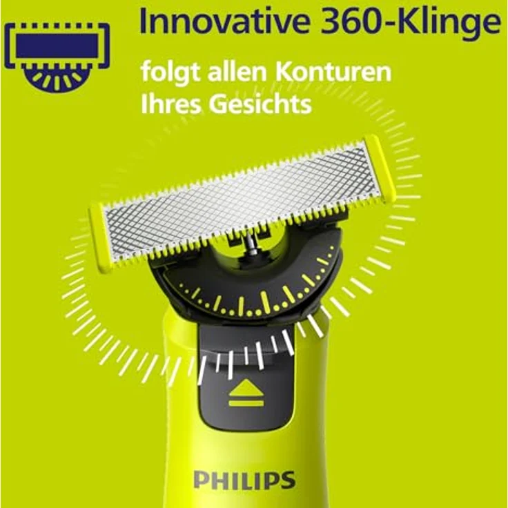 Philips QP43060 OneBlade 360 Ersatzklingen, schwenkbare Klinge für präzises Trimmen und Rasieren von Bart und Körperhaar – Bild 8