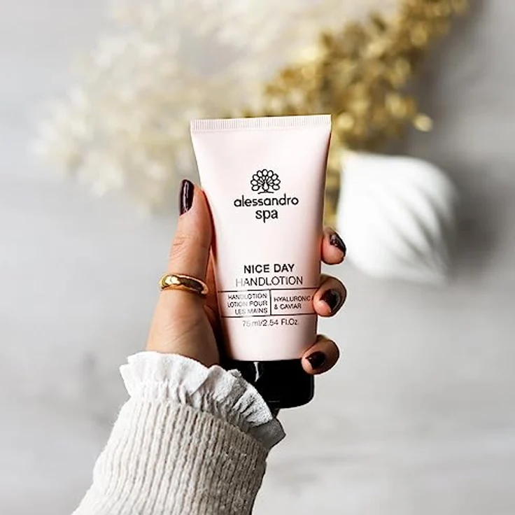 alessandro Spa Nice Day Handcreme Leichte Handlotion mit Hyaluronsäure und Kaviar 75 ml – Bild 3