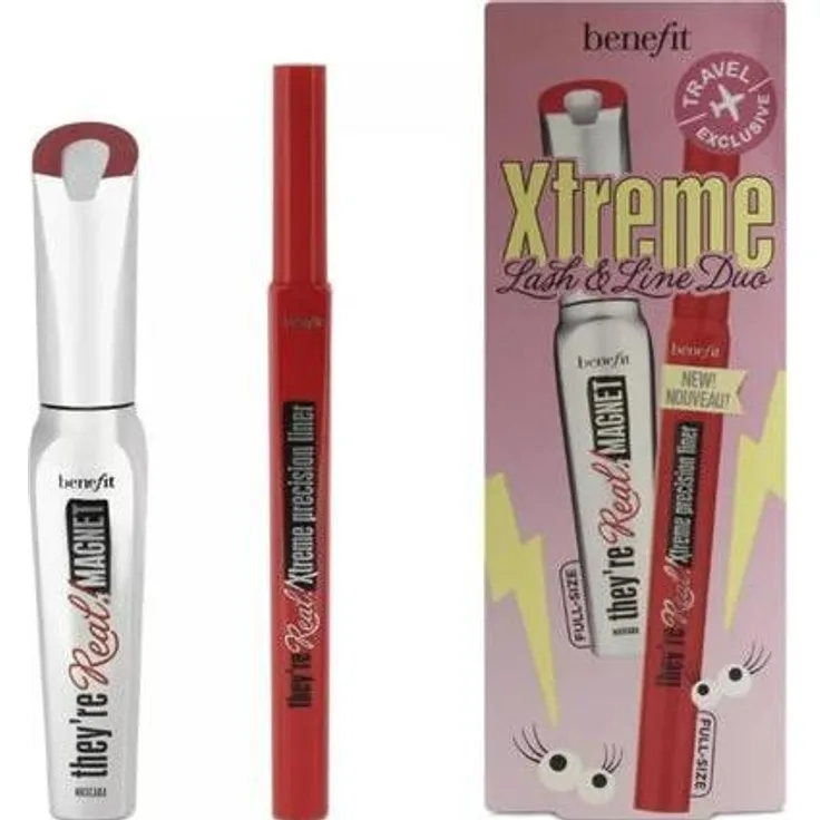 BeneFit Cosmetics They're Real! Xtreme Lash & Line Duo, Mascara und Eyeliner, Supercharged Black, 44,9 ml