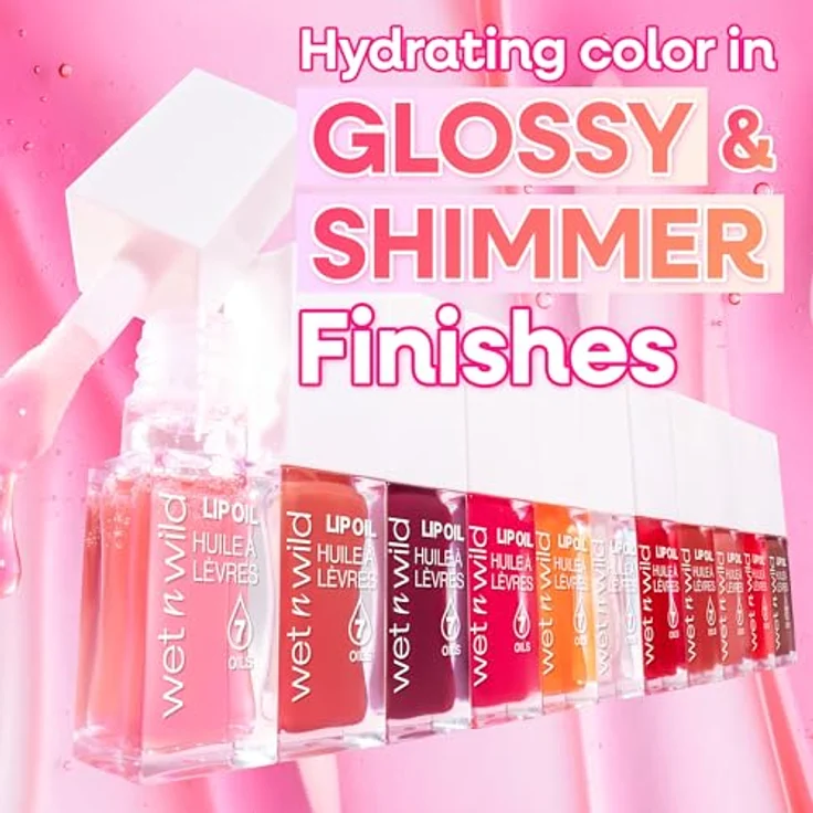 wet n wild Lippen Lip Oil, 7,11 ml, mit 7 natürlichen Ölen für intensive Pflege und Wet-Look, tierversuchsfrei, zarter Duft nach Minze und Vanille – Bild 2