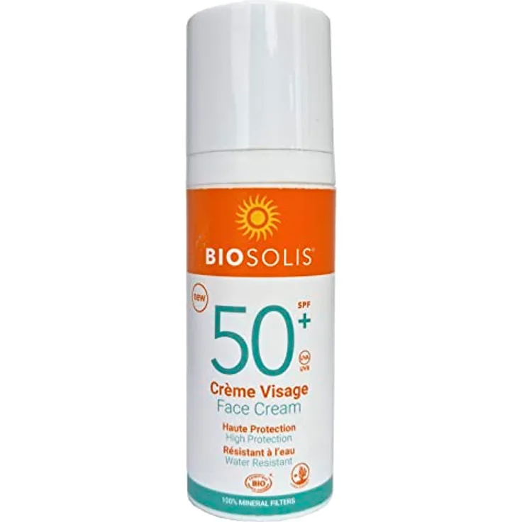 Biosolis Bio Sonnencreme Gesicht LSF 50+, 50 ml - Extrem starker Sofortschutz, 98% natürliche Inhaltsstoffe