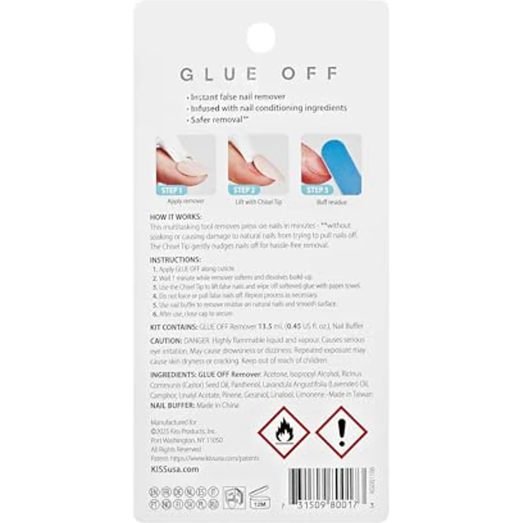 KISS KISS KS Glue Off False Nail Remover Nagelpflegezubehör 13.5 ml – Bild 10