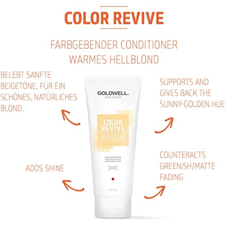 Goldwell Dualsenses Color Revive warmes hellblond 200 ml – Bild 2