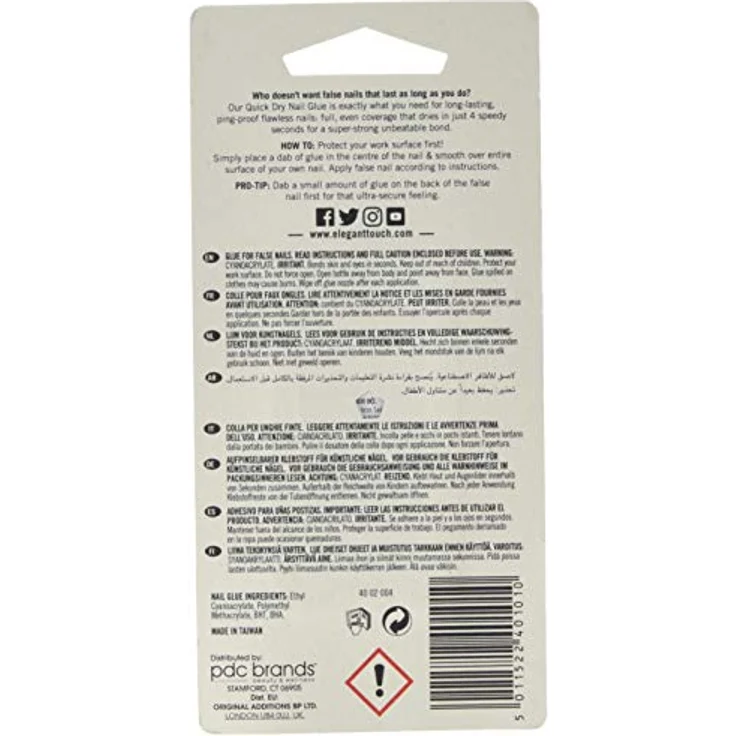 Elegant Touch 4 Second Protective Nagellack Clear, 3 ml – Bild 2