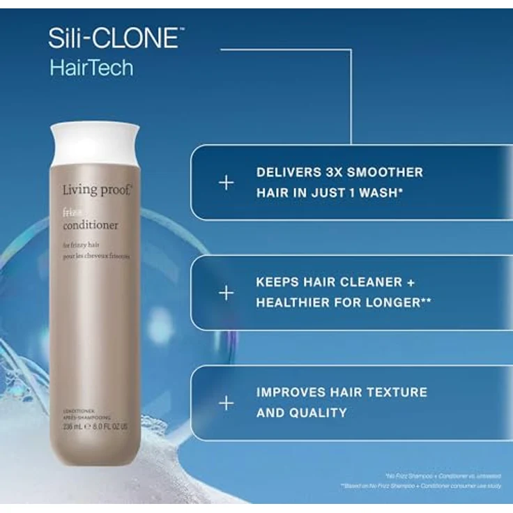 Living Proof No Frizz Conditioner 710ml, silikonfreier, glättender Conditioner gegen Frizz für alle Haartypen, feuchtigkeitsspendend und langanhaltend geschmeidig – Bild 4