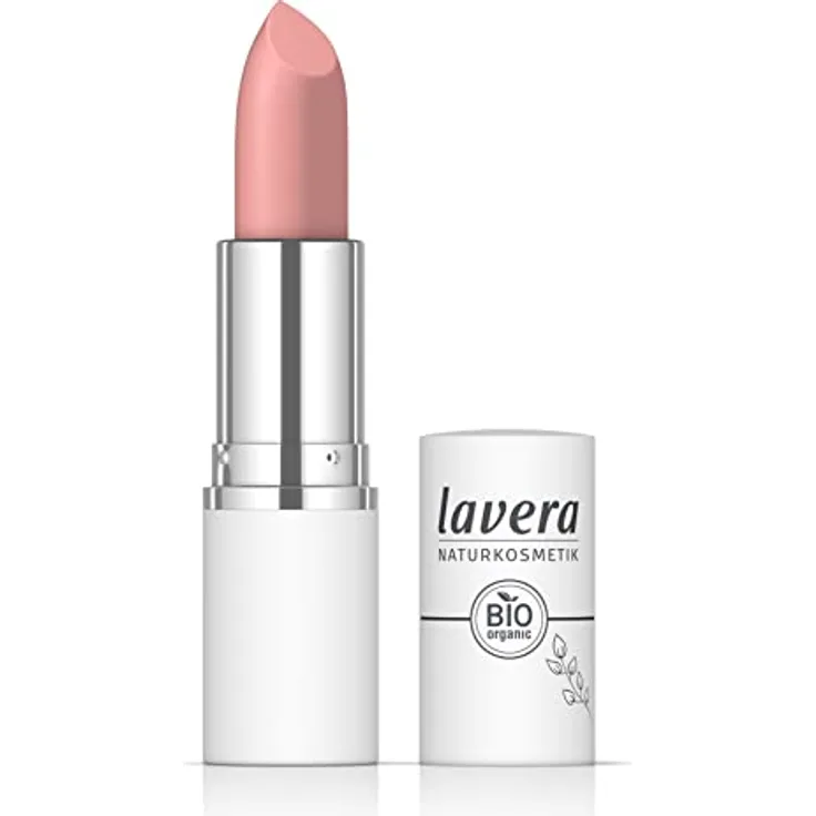 lavera Comfort Matt Lipstick -Primrose 06 - Intensive Farbe - Mattes Finish - Angenehmes Tragegefühl - Bis zu 6 Stunden Halt - vegan Naturkosmetik (1x 18,2 g)
