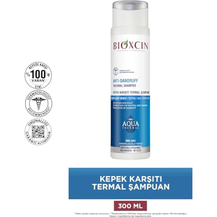 BIOXCIN Bioxcin Anti-Schuppen Shampoo 300 ml – Aquathermal Shampoo mit Zink, Probiotika und Vitamin B6, gegen Schuppen und Juckreiz – Bild 2