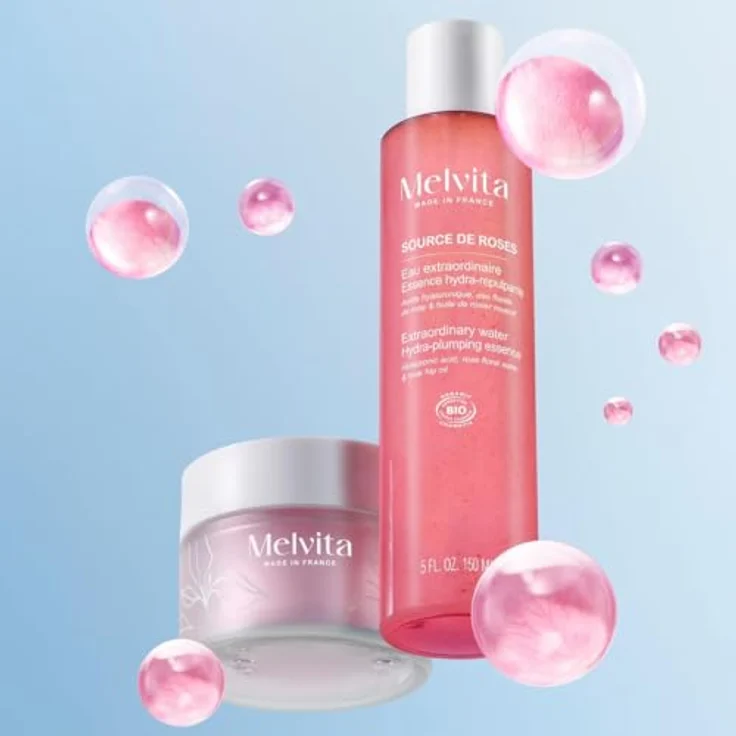 Melvita, Hydra Plumping Cream 50 ml, intensive Feuchtigkeitsversorgung, aufgepolsterte und strahlende Haut, natürliche Formel, vegan und ökologisch – Bild 5
