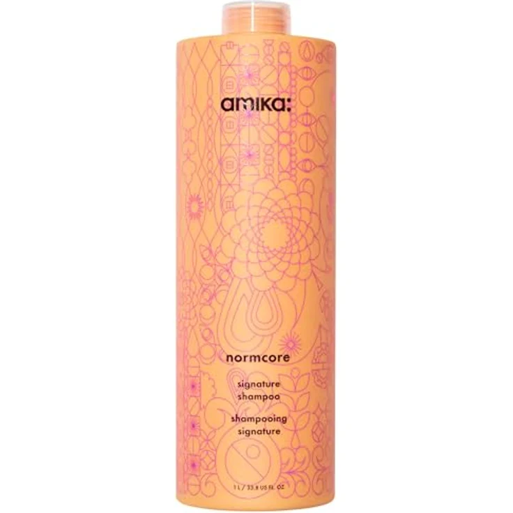 amika Normcore Signature Shampoo 1000 ml I Haarshampoo mit Vitaminen & Antioxidantien für alle Haartypen I Tiefenreinigung & Feuchtigkeit I Vegan & sulfatsfrei – Bild 1