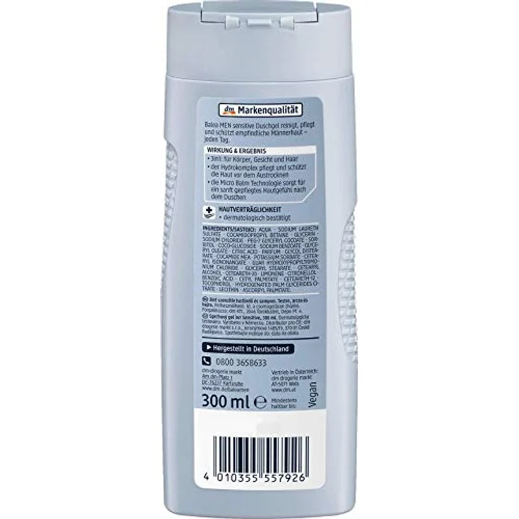 Balea MEN sensitive Duschgel, 1 x 300 ml – Bild 3