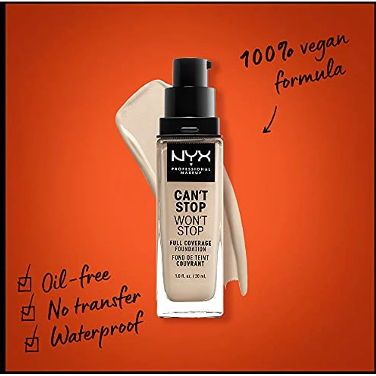 NYX Professional Make-up Can't Stop Won't Stop Fair 30 ml – Bild 2