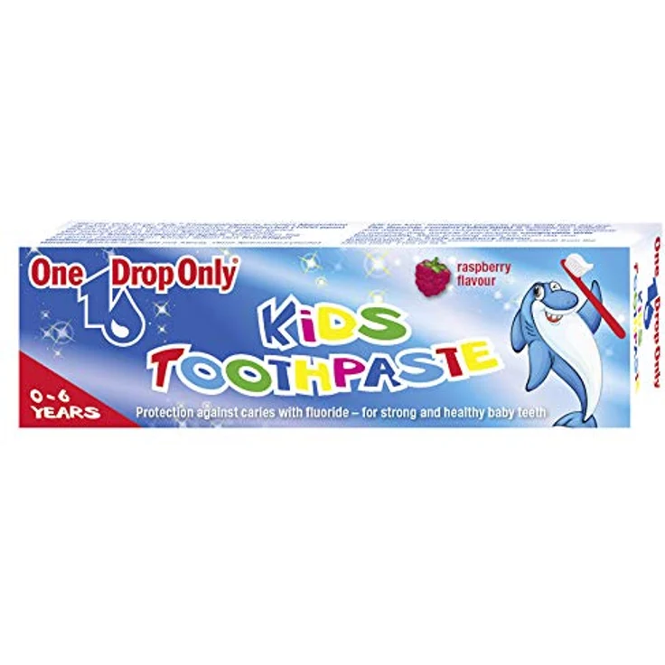 One Drop Only Kinderzahnpasta Himbeere mit Fluorid – Zahncreme für starke Milchzähne, 50 ml Tube – Bild 6