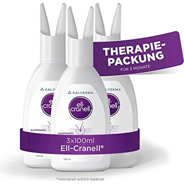 Galderma Ell-Cranell Gegen Haarausfall, 3X100 ml Lösung, apothekenpflichtig – Bild 2