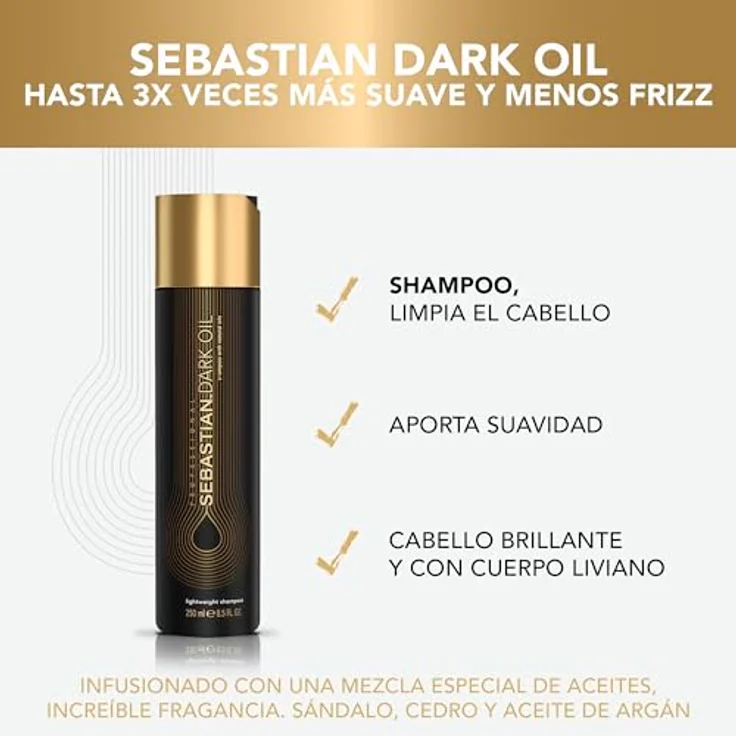 Sebastian Professional Dark Oil Shampoo 250 ml – Bild 2