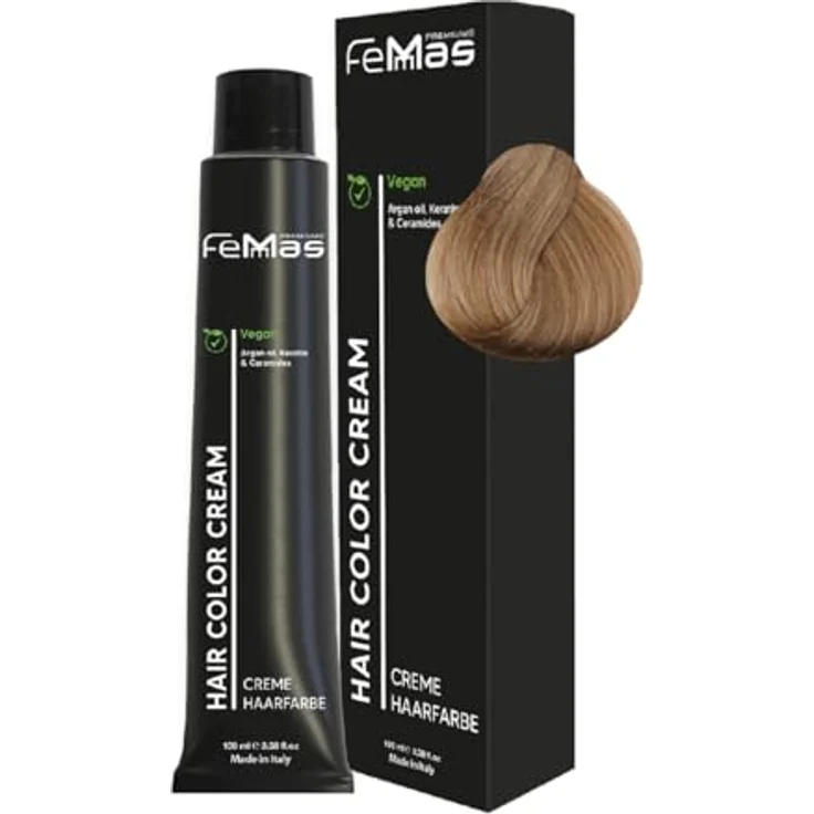Femmas Premium Haarfarbe Femmas Hair Color Cream, 100 ml, Profi-Qualität mit Arganöl und 100% Grauhaarabdeckung – Bild 1