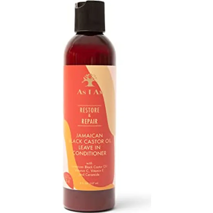 As I Am Jamaican Black Castor Oil Leave In Conditioner, 237 ml, feuchtigkeitsspendend und reparierend, Pre-Styling-Produkt