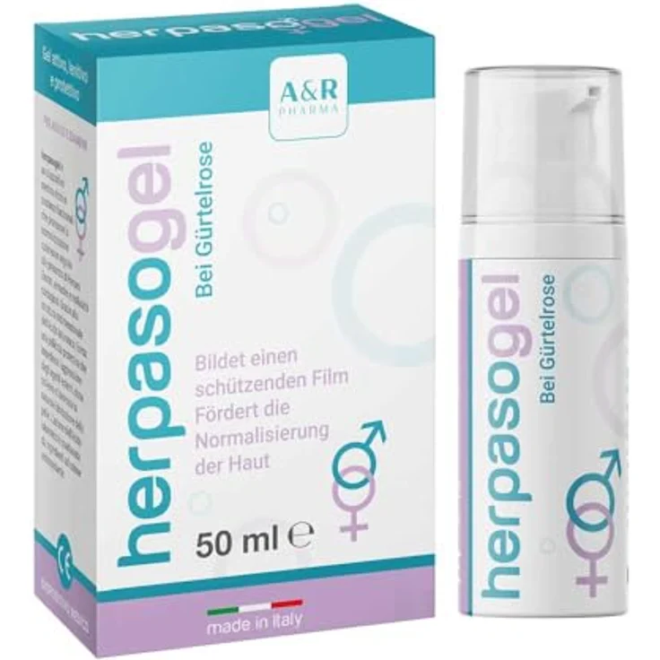 Evolsin Herpasogel bei Gürtelrose, medizinisches Gel zur Hautregeneration mit Hyaluronsäure, 50 ml – Bild 1