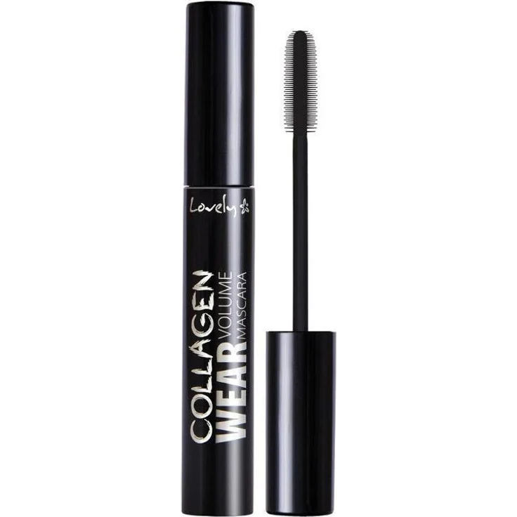 Lovely Exquisite Volumen- und Verlängerungs-Mascara mit Kollagen, Schwarz, 8g – Bild 1